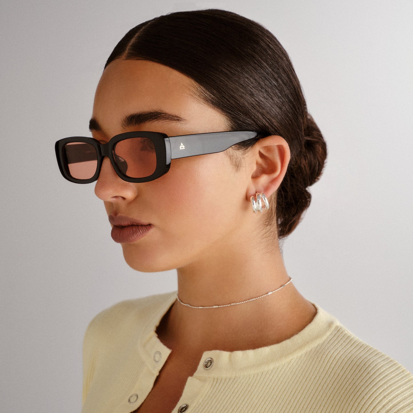 Ceres Black Uni-Sex Rectangle Sunglasses | Aire