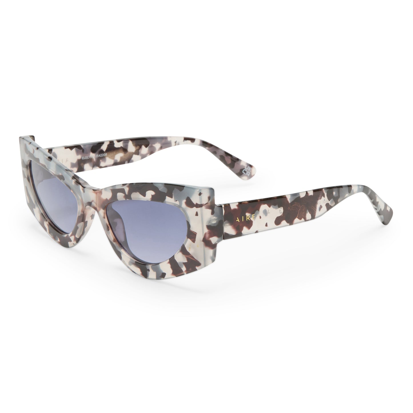 Electra Charcoal Tort Female Cat-Eye Sunglasses | Aire