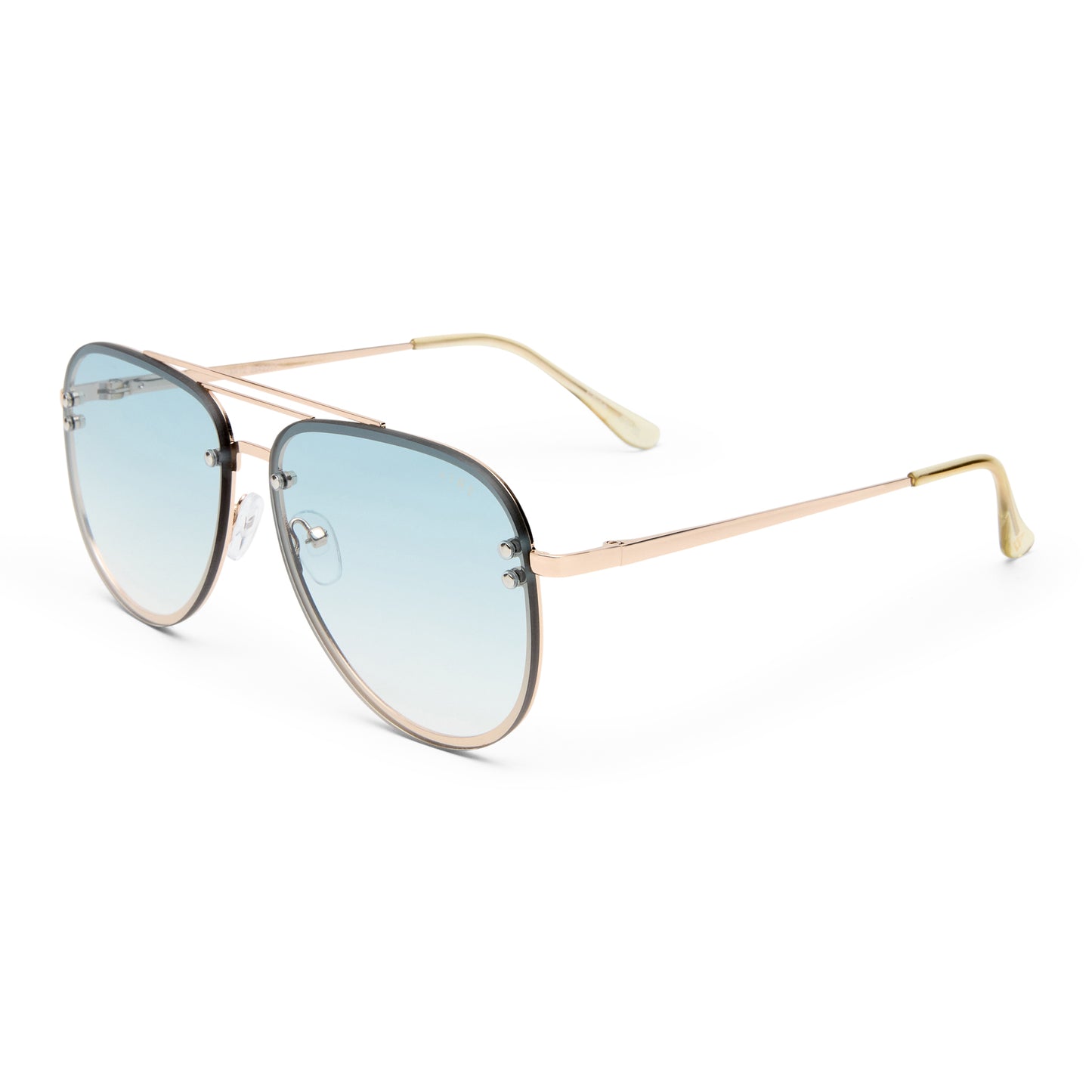 Quartz Gold Female Aviator Sunglasses | Aire