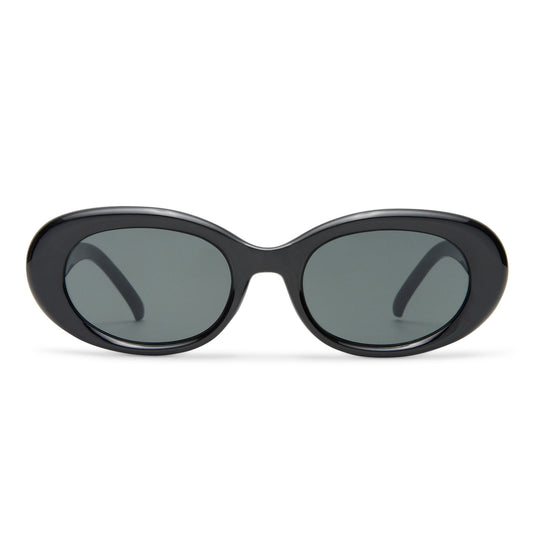 Epsilon Black Female Oval Sunglasses | Aire