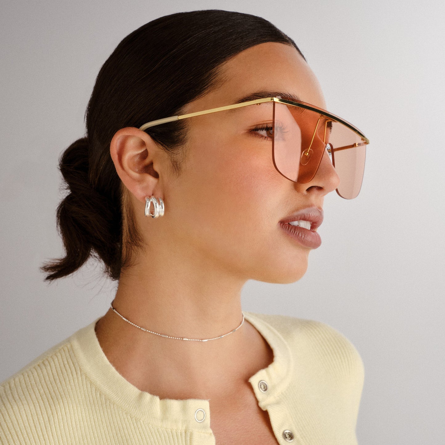 Arcturus Bright Gold Female Square Sunglasses | Aire