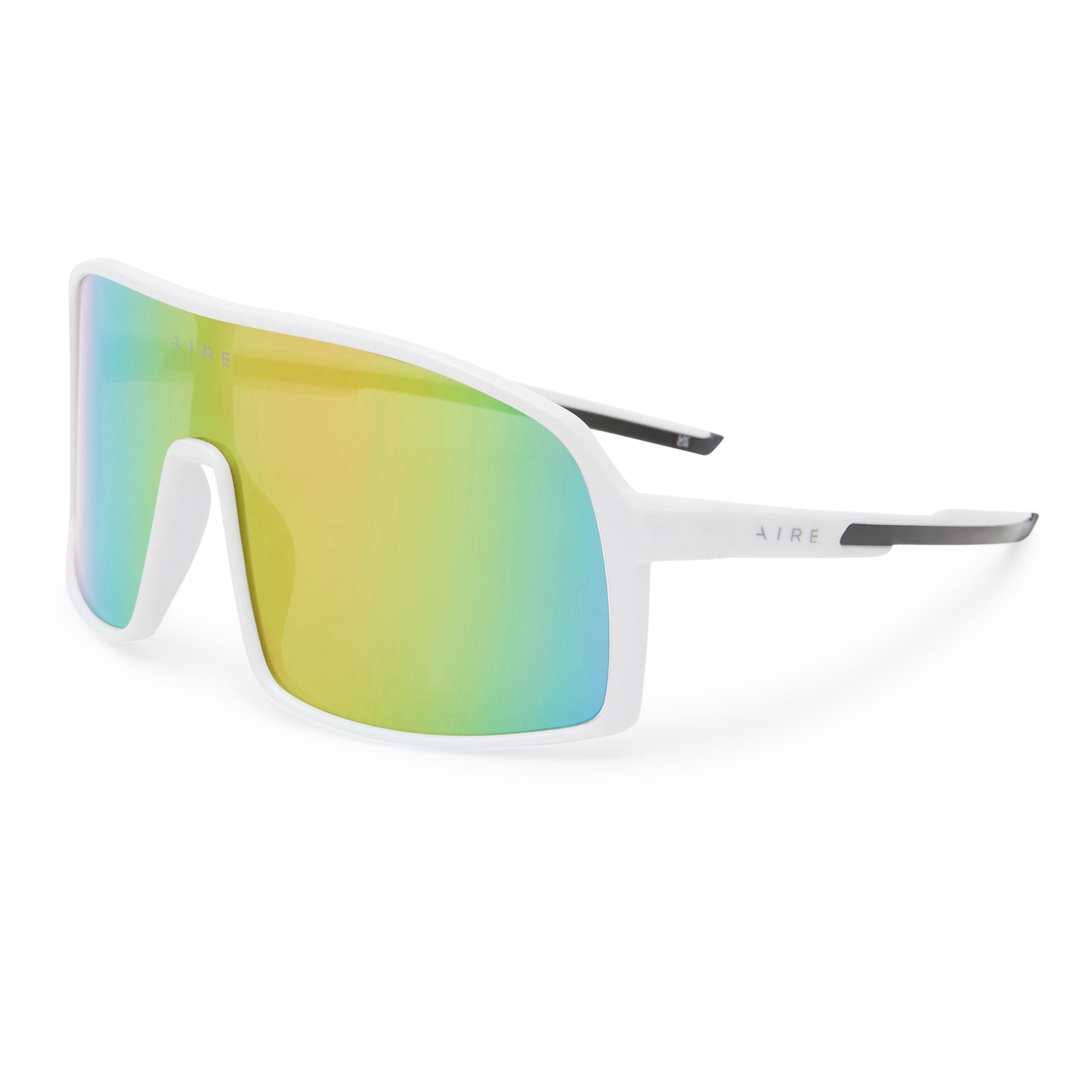Blazars White Uni-Sex Wrap Sunglasses | Aire