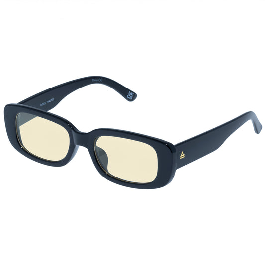 Ceres Black Uni-Sex Rectangle Sunglasses | Aire