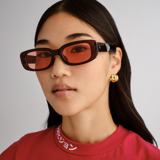 Ceres Matte Chocolate Uni-Sex Rectangle Sunglasses | Aire