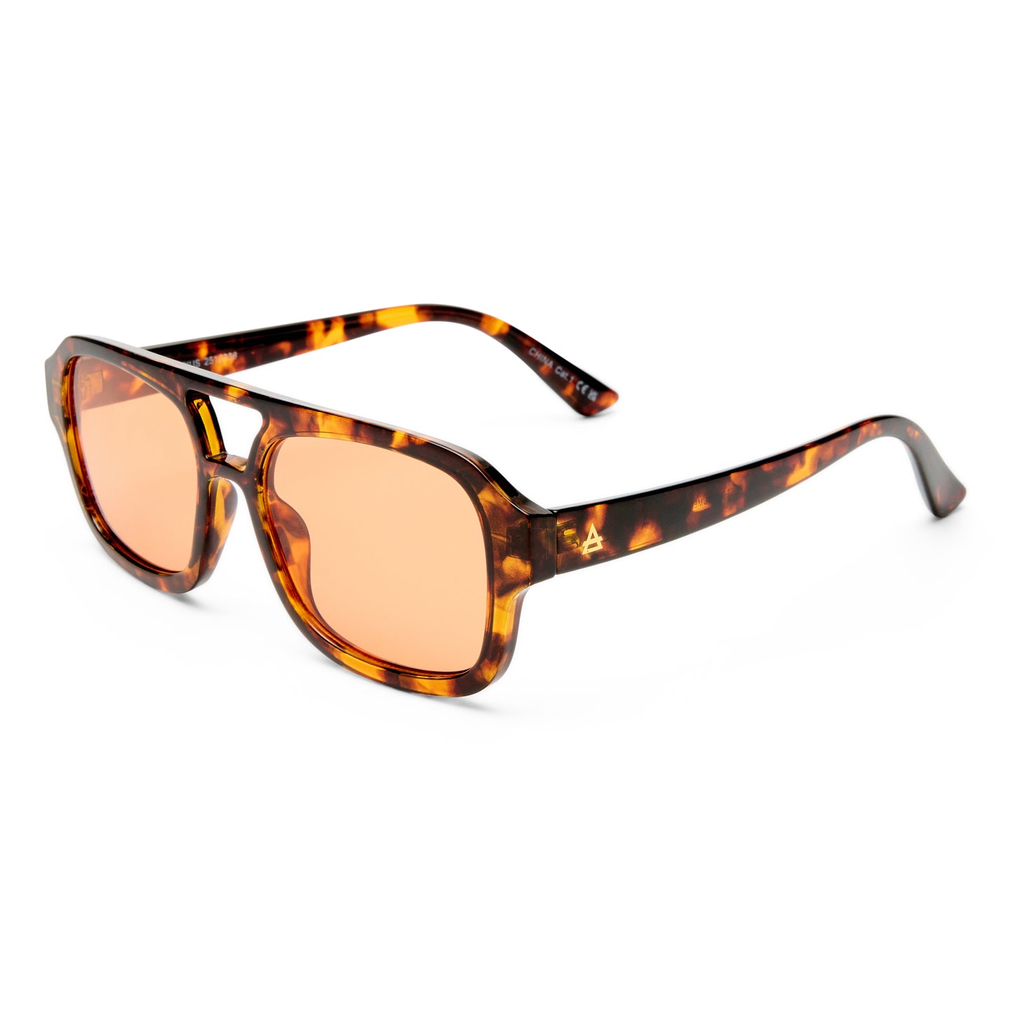 Aquarius Rich Amber Tort Female Aviator Sunglasses | Aire