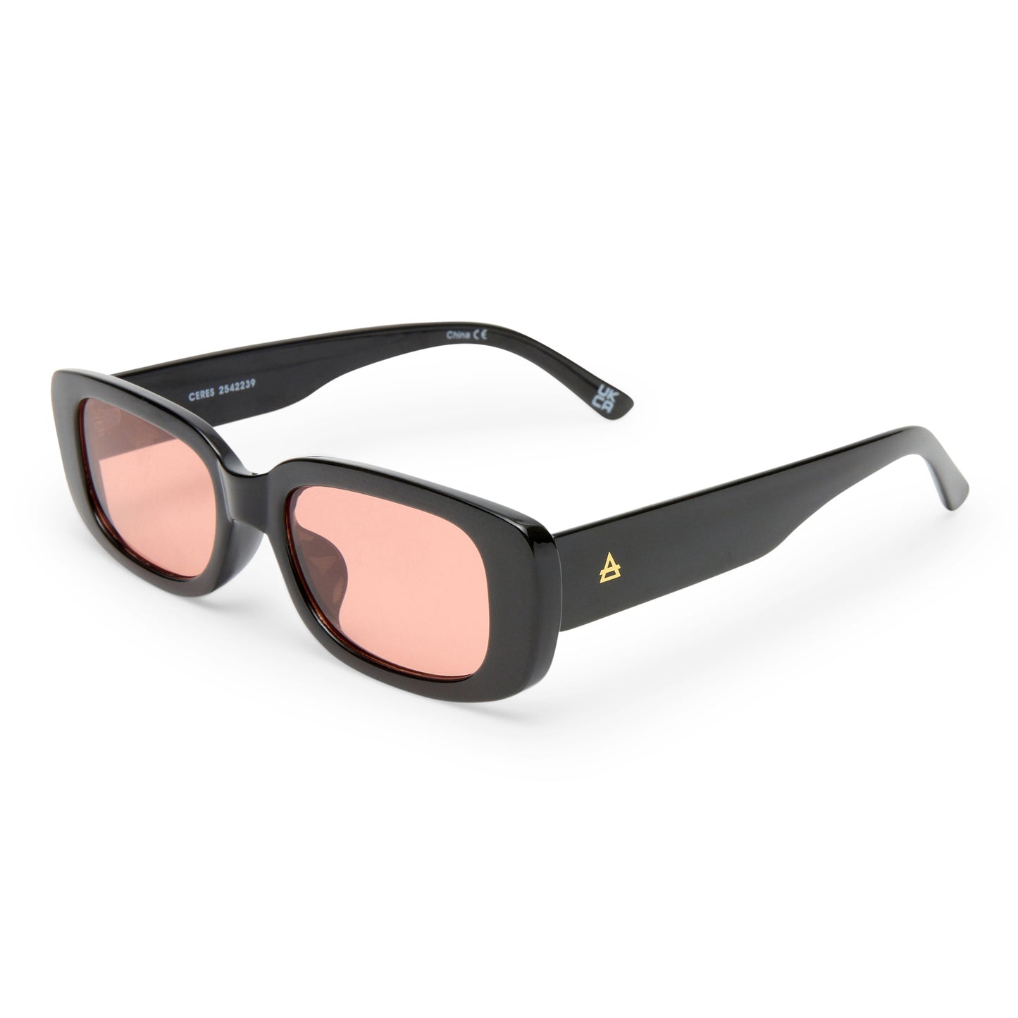 Ceres Black Uni-Sex Rectangle Sunglasses | Aire