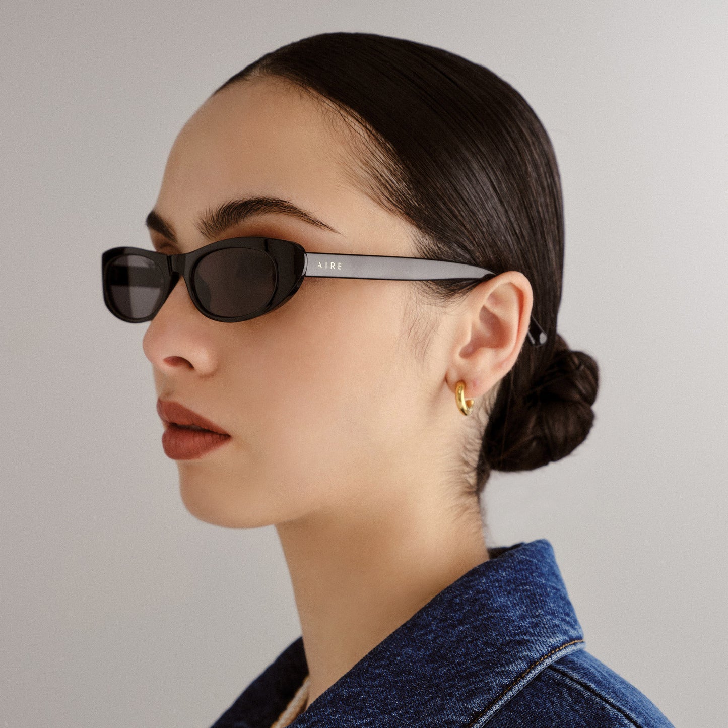 Avior Black Female Cat-Eye Sunglasses | Aire