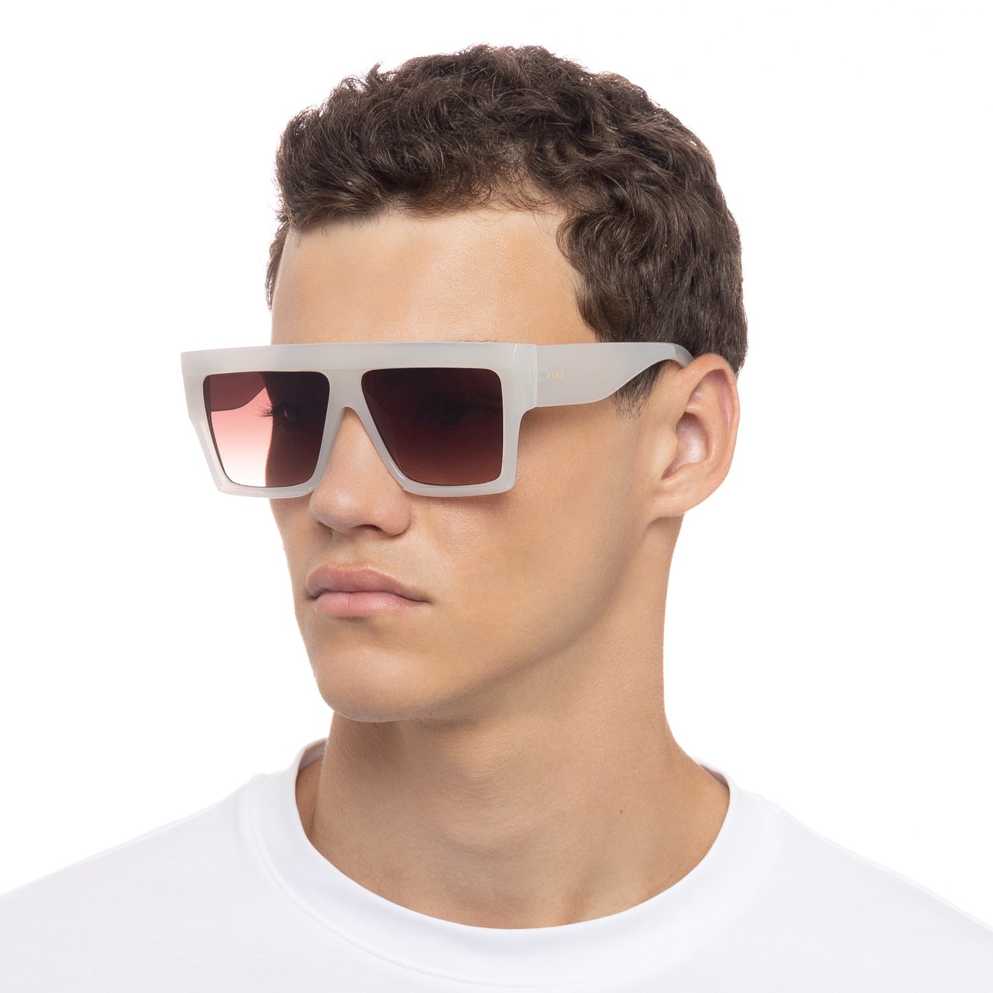 Antares White Female Square Sunglasses | Aire