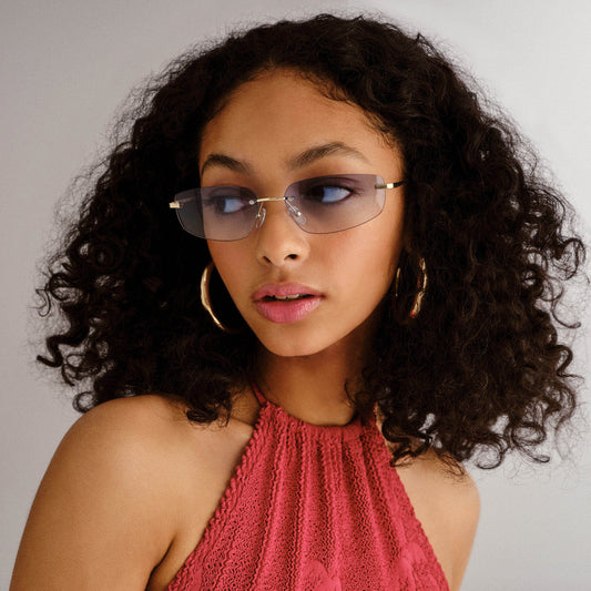 Virgo Gold Uni-Sex Rectangle Sunglasses | Aire