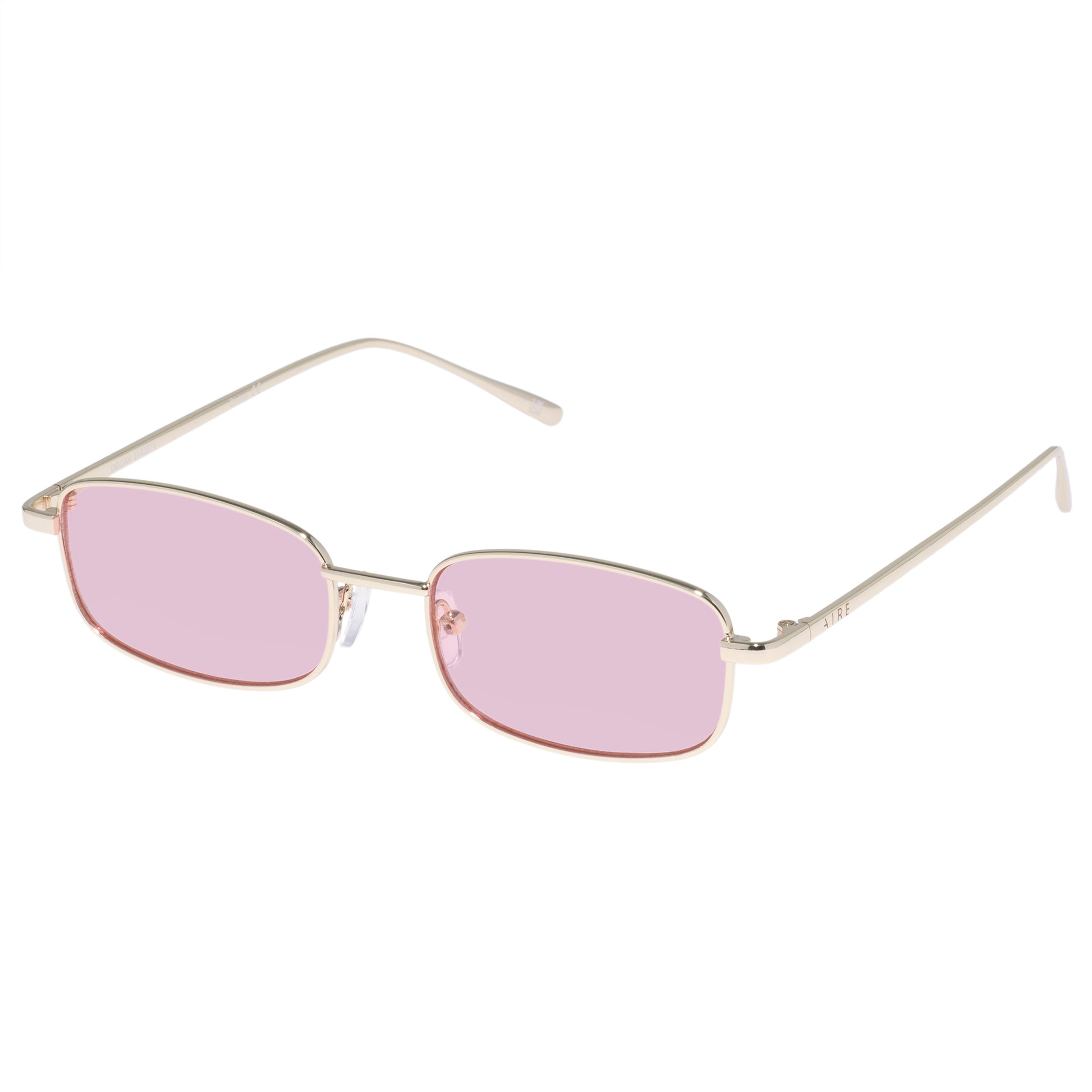 Decan Gold Uni-Sex Rectangle Sunglasses | Aire