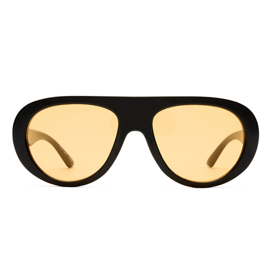 Satellite Black Female Aviator Sunglasses | Aire