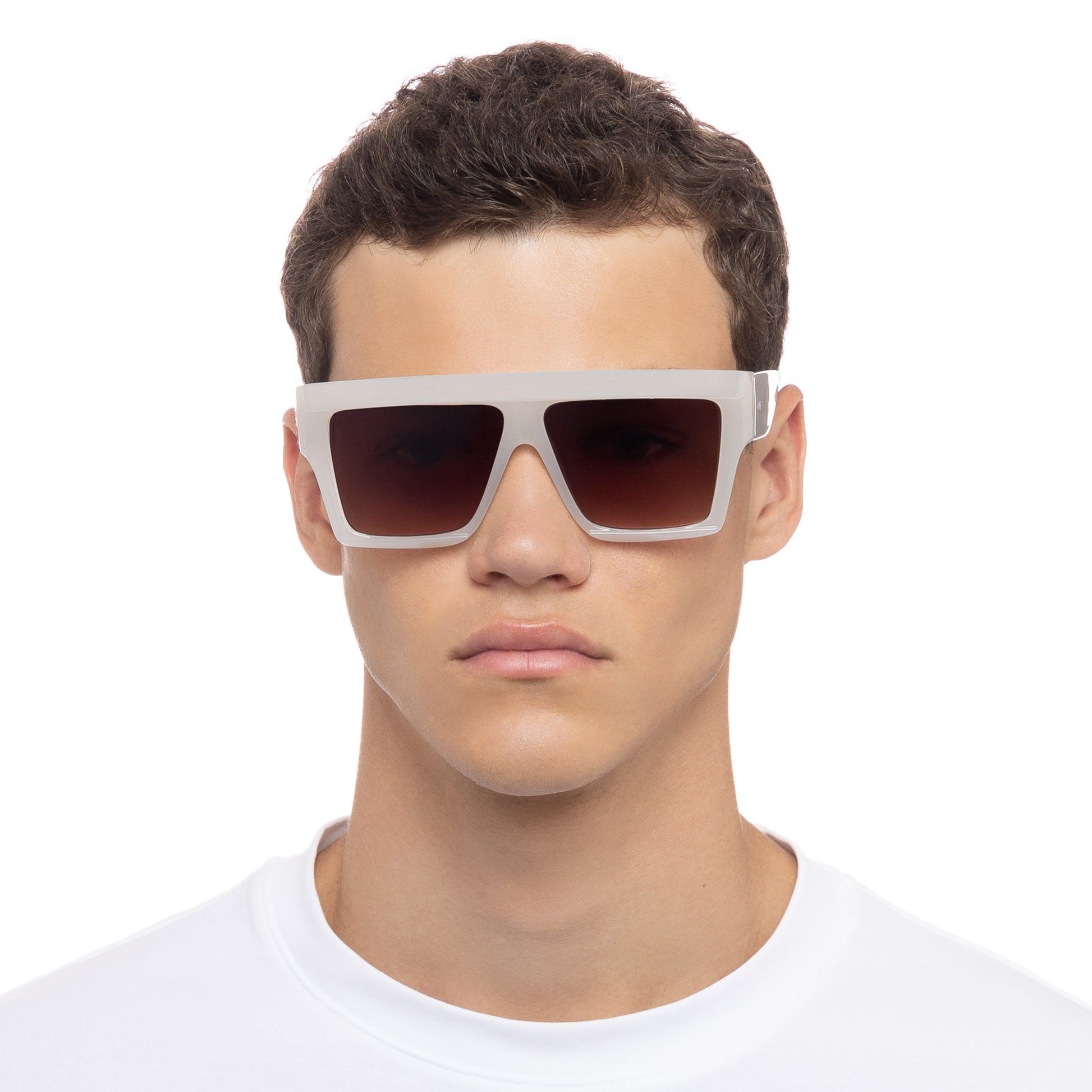 Antares White Female Square Sunglasses | Aire