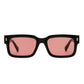 Castor Black Uni-Sex Rectangle Sunglasses | Aire