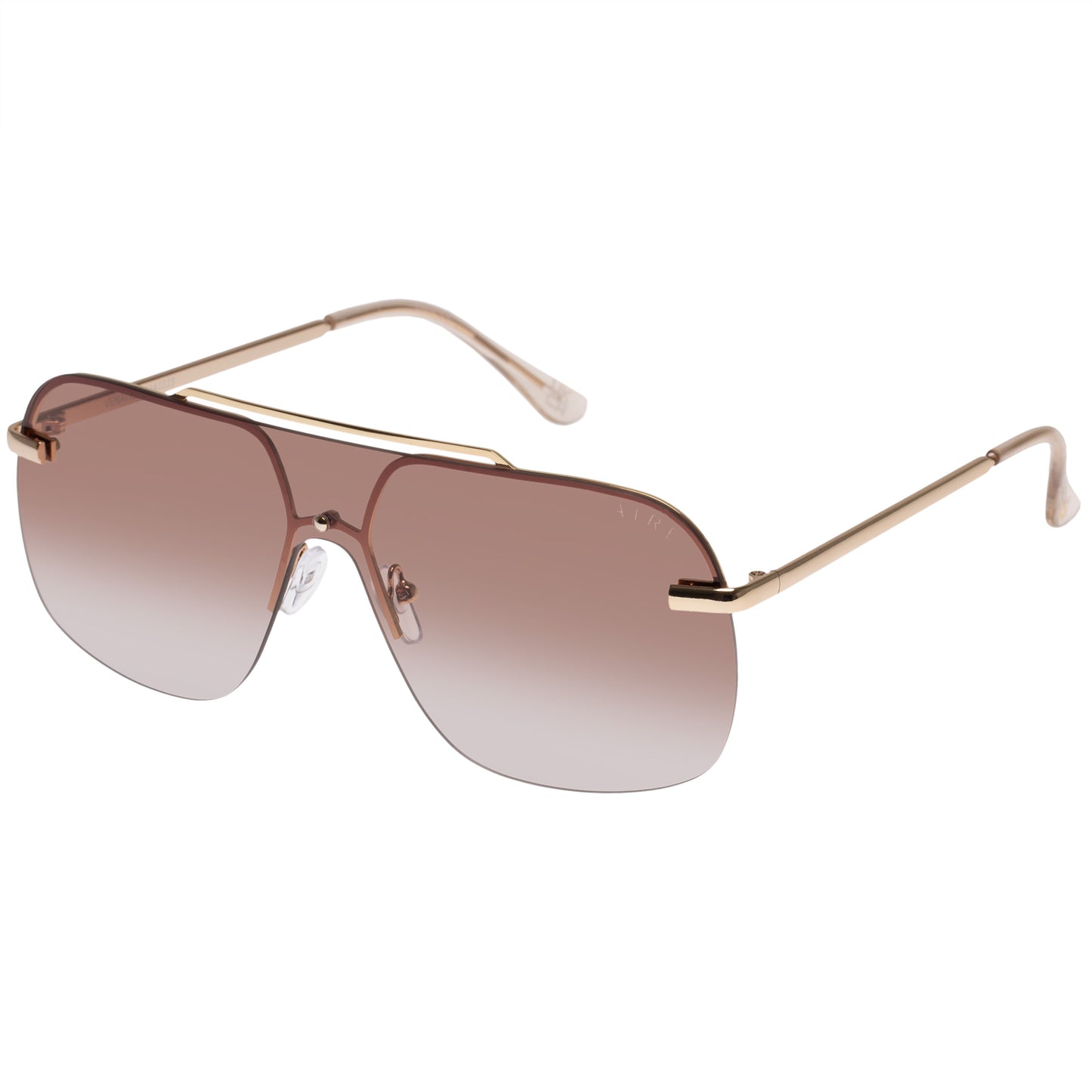 Venatici Bright Gold Female Aviator Sunglasses | Aire