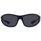 Tucana Black Rubber Uni-Sex Wrap Sunglasses | Aire