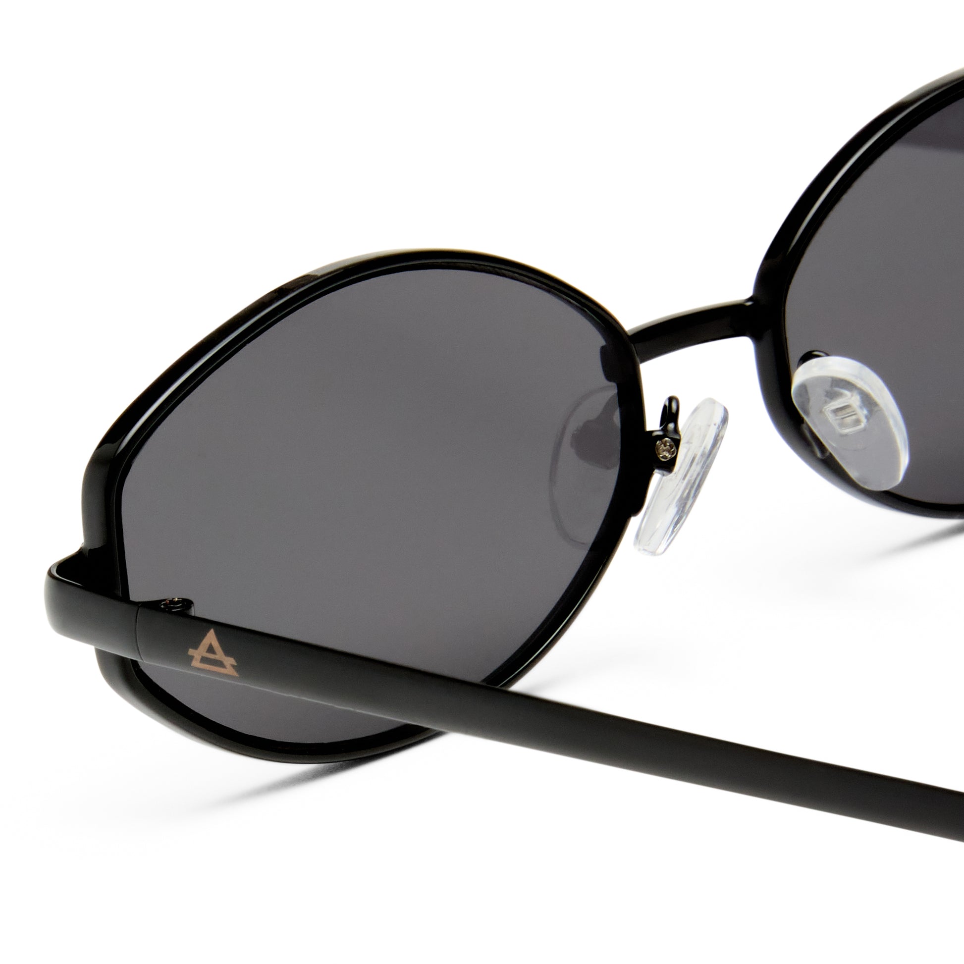 Objective Black Female Oval Sunglasses | Aire