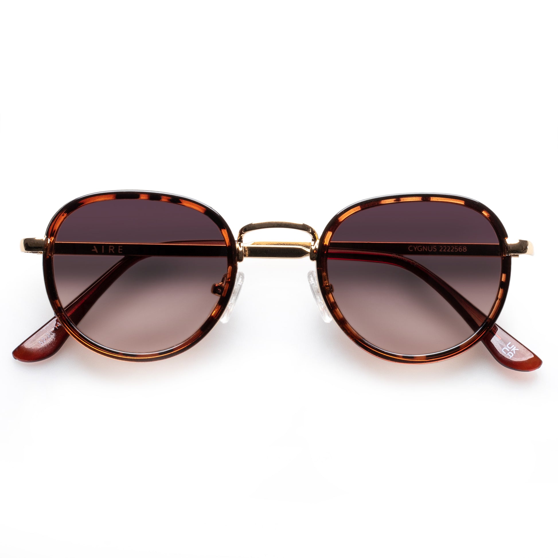 Cygnus Syrup Tort Uni-Sex Round Sunglasses | Aire