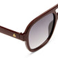 Whirlpool Burgundy Female Aviator Sunglasses | Aire