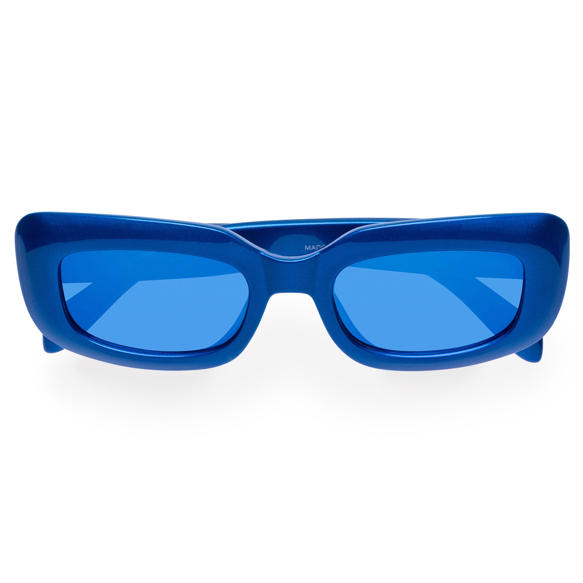 Orbit Pearl Cobalt Uni-Sex Rectangle Sunglasses | Aire