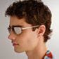 Virgo Silver Uni-Sex Rectangle Sunglasses | Aire