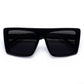 Delphinus Matte Black Uni-Sex Square Sunglasses | Aire