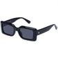 Parallax Black Uni-Sex Rectangle Sunglasses | Aire