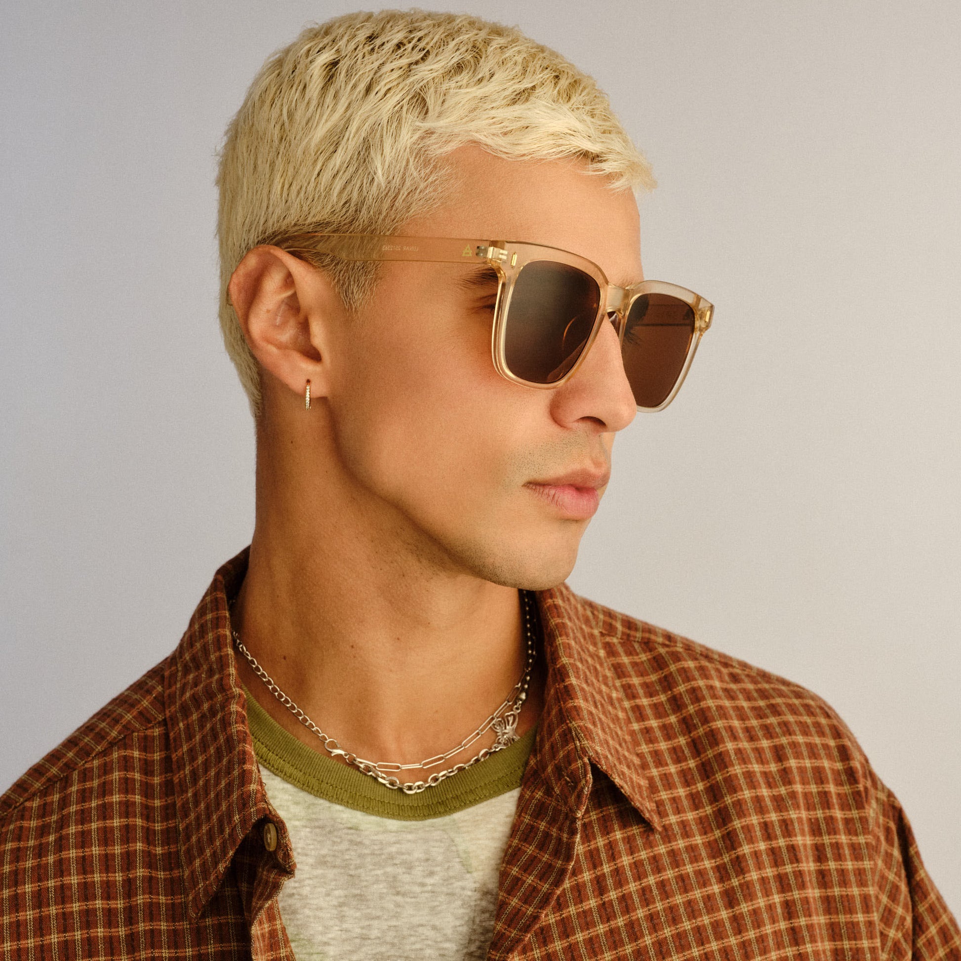 Lunar Sand Uni-Sex Rectangle Sunglasses | Aire