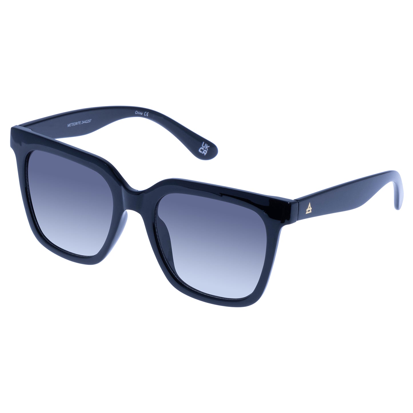 Meteorite Black Uni-Sex D-Frame Sunglasses | Aire