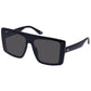 Delphinus Matte Black Uni-Sex Square Sunglasses | Aire