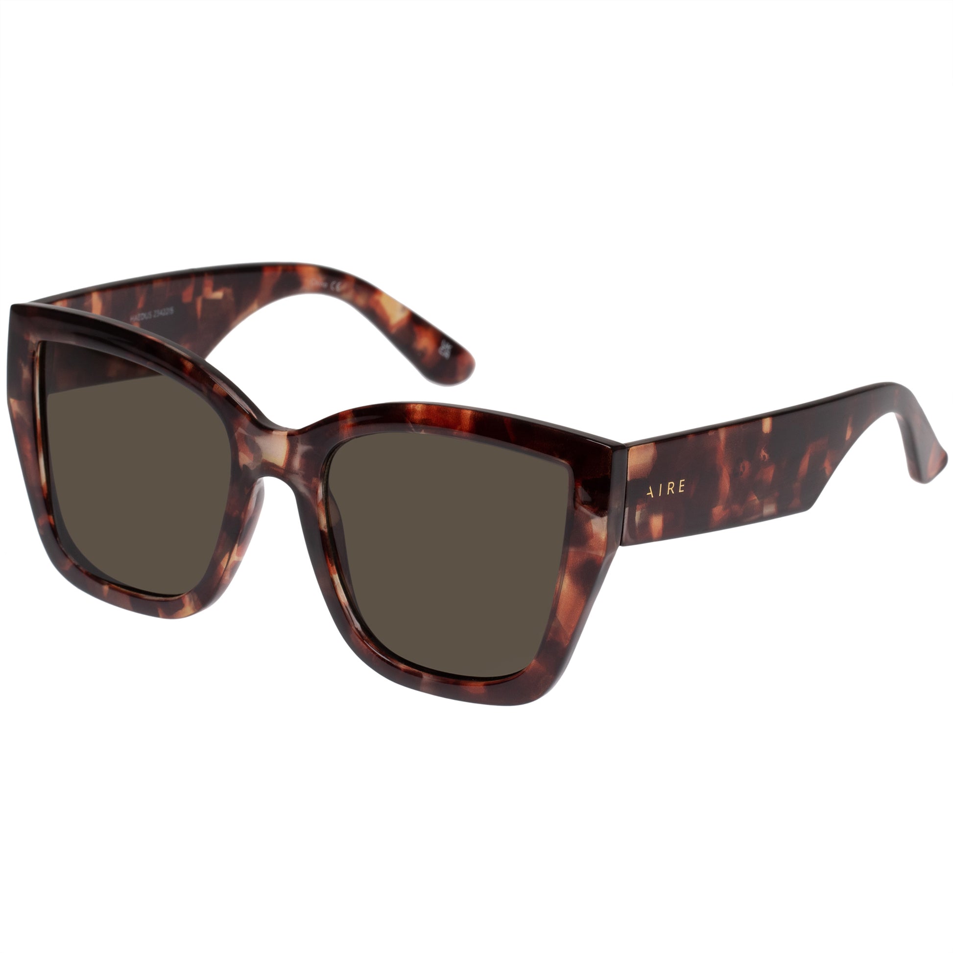 Haedus Dark Tort Female Square Sunglasses | Aire