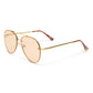 Mirzam Bright Gold Uni-Sex Aviator Sunglasses | Aire