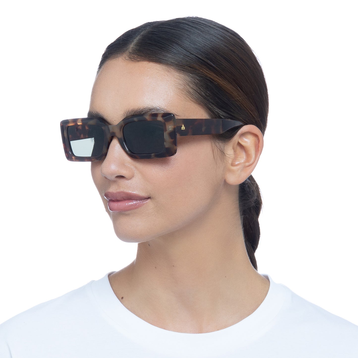 Parallax Dark Tort Uni-Sex Rectangle Sunglasses | Aire