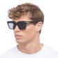 Galileo Black Uni-Sex Square Sunglasses | Aire