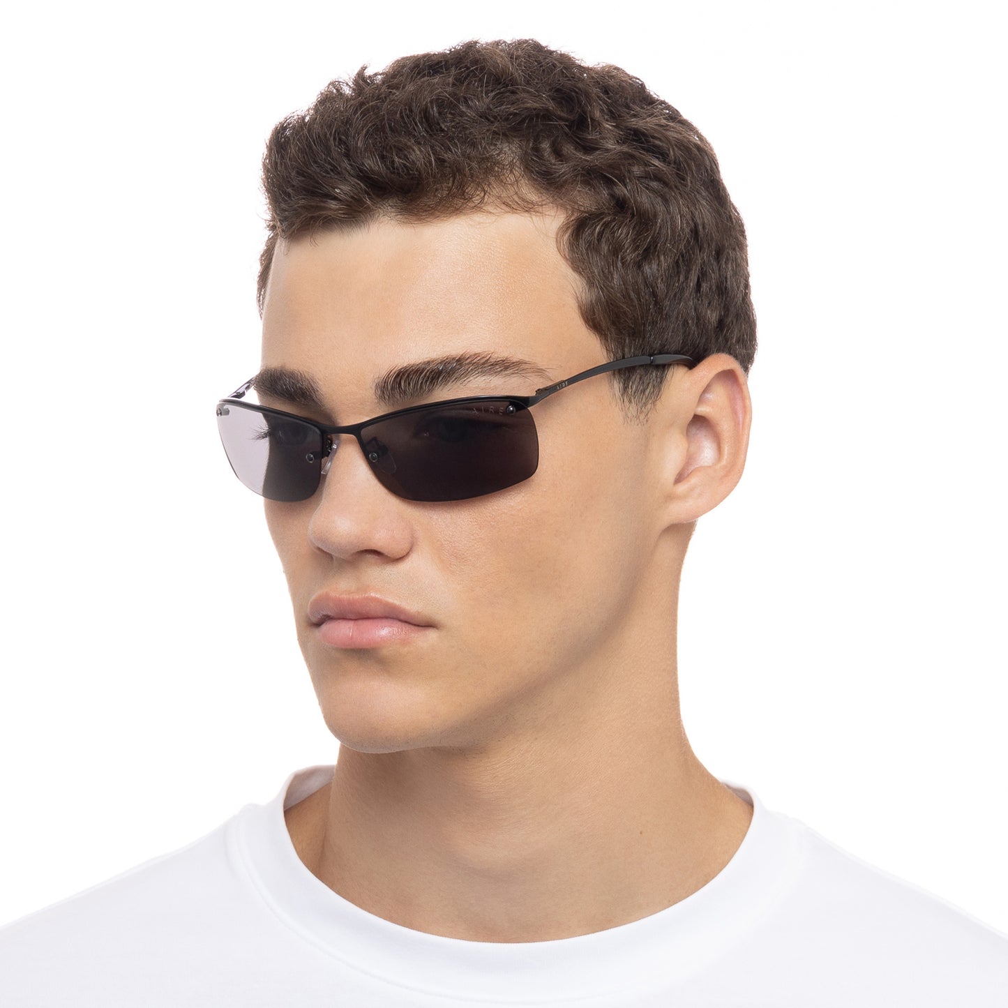 Vega Black Uni-Sex Wrap Sunglasses | Aire