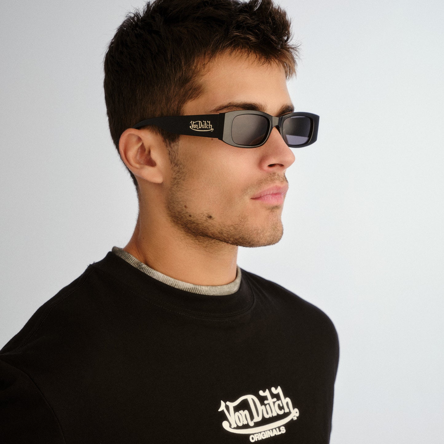 Innocence Black Uni-Sex Rectangle Sunglasses | Aire