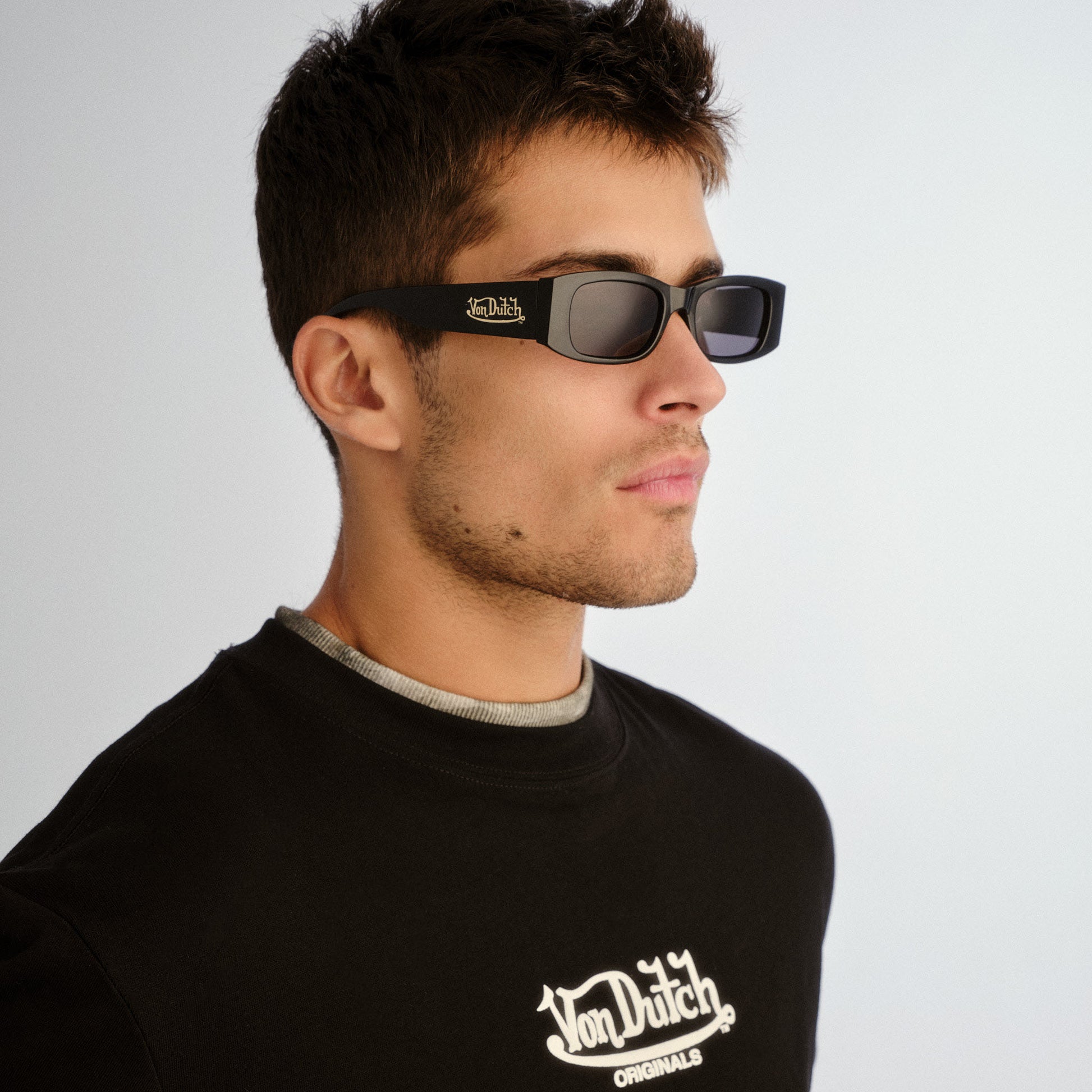 Innocence Black Uni-Sex Rectangle Sunglasses | Aire