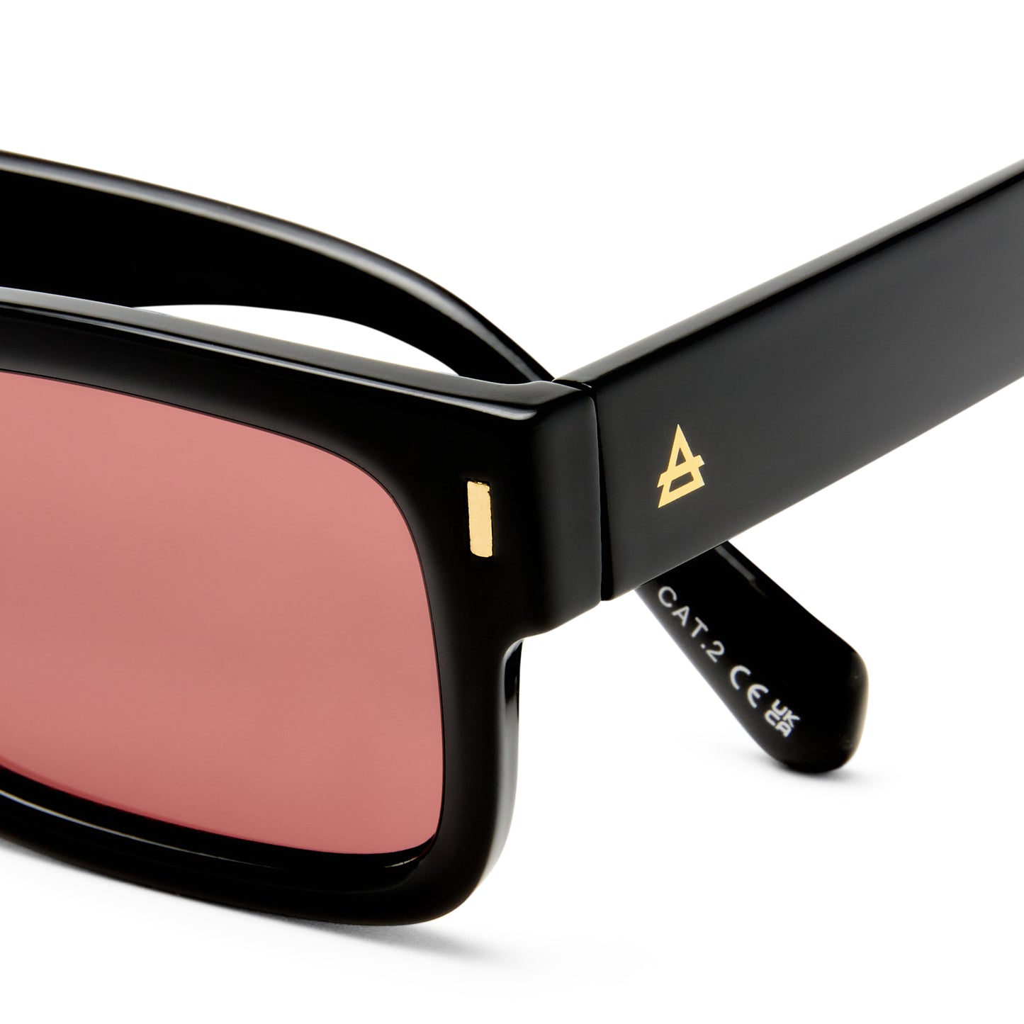 Castor Black Uni-Sex Rectangle Sunglasses | Aire