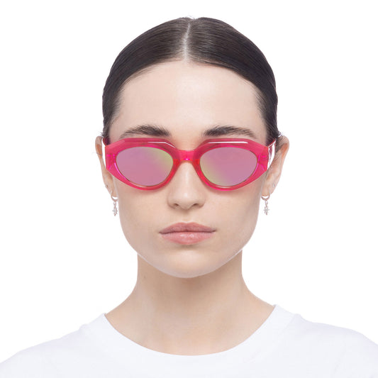 Aphelion Neon Pink Female Octagon Sunglasses | Aire