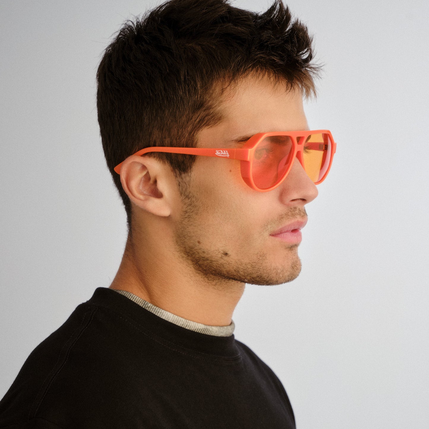 Shameless Neon Orange Uni-Sex Aviator Sunglasses | Aire