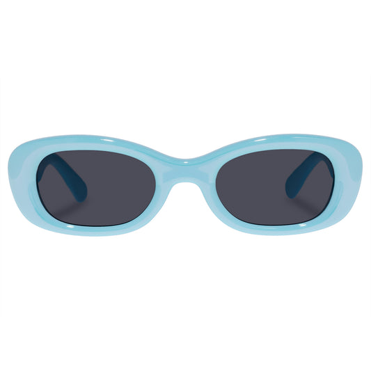 Calisto Iridescent Glacier Blue Uni-Sex Oval Sunglasses | Aire