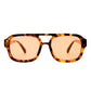 Aquarius Rich Amber Tort Female Aviator Sunglasses | Aire