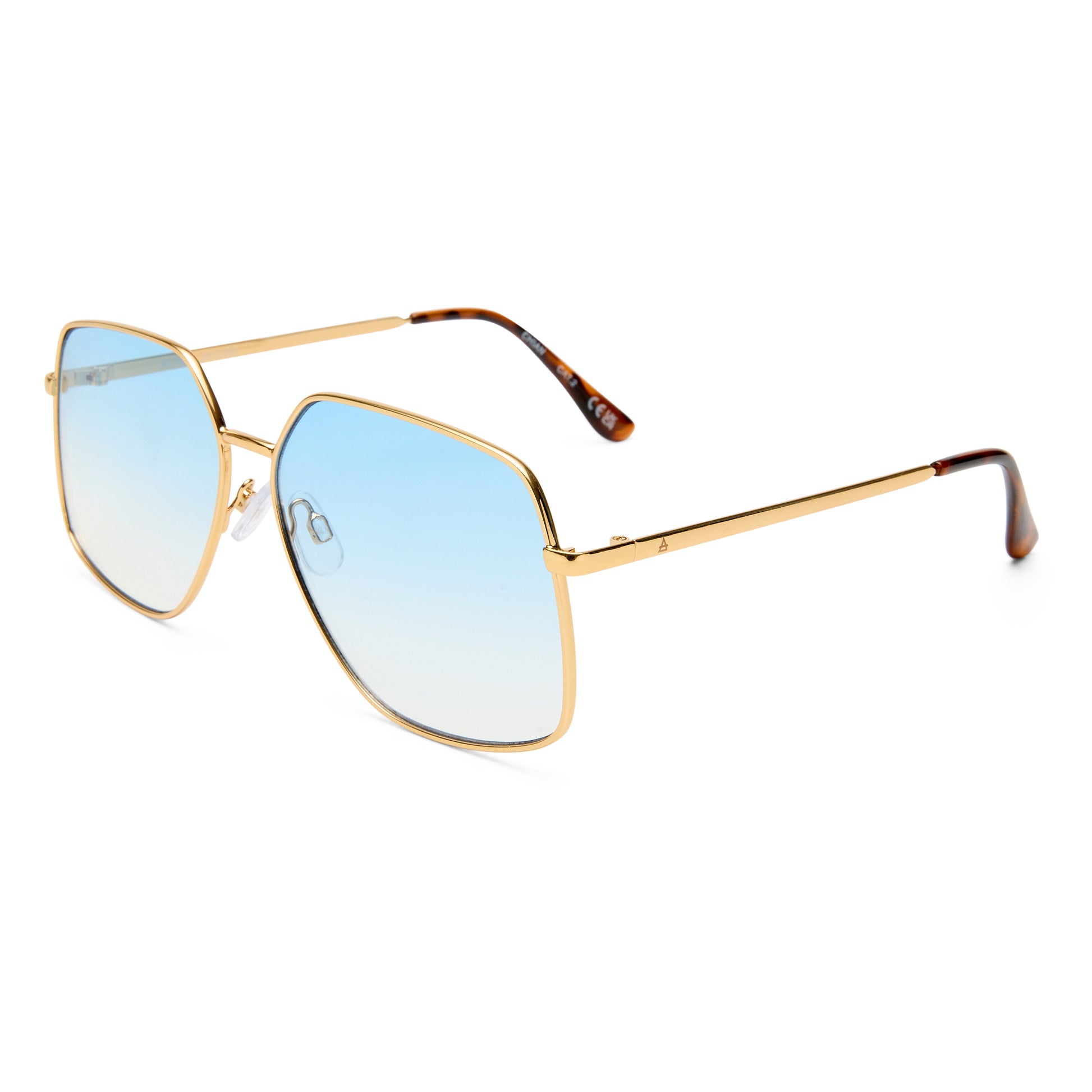 Altair Gold Havana Female Aviator Sunglasses | Aire