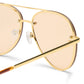 Mirzam Bright Gold Uni-Sex Aviator Sunglasses | Aire