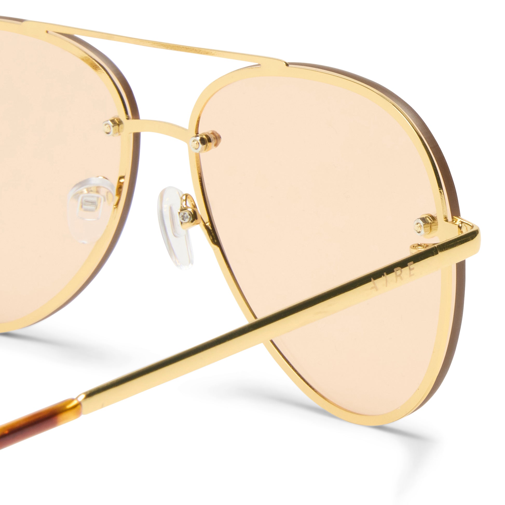 Mirzam Bright Gold Uni-Sex Aviator Sunglasses | Aire