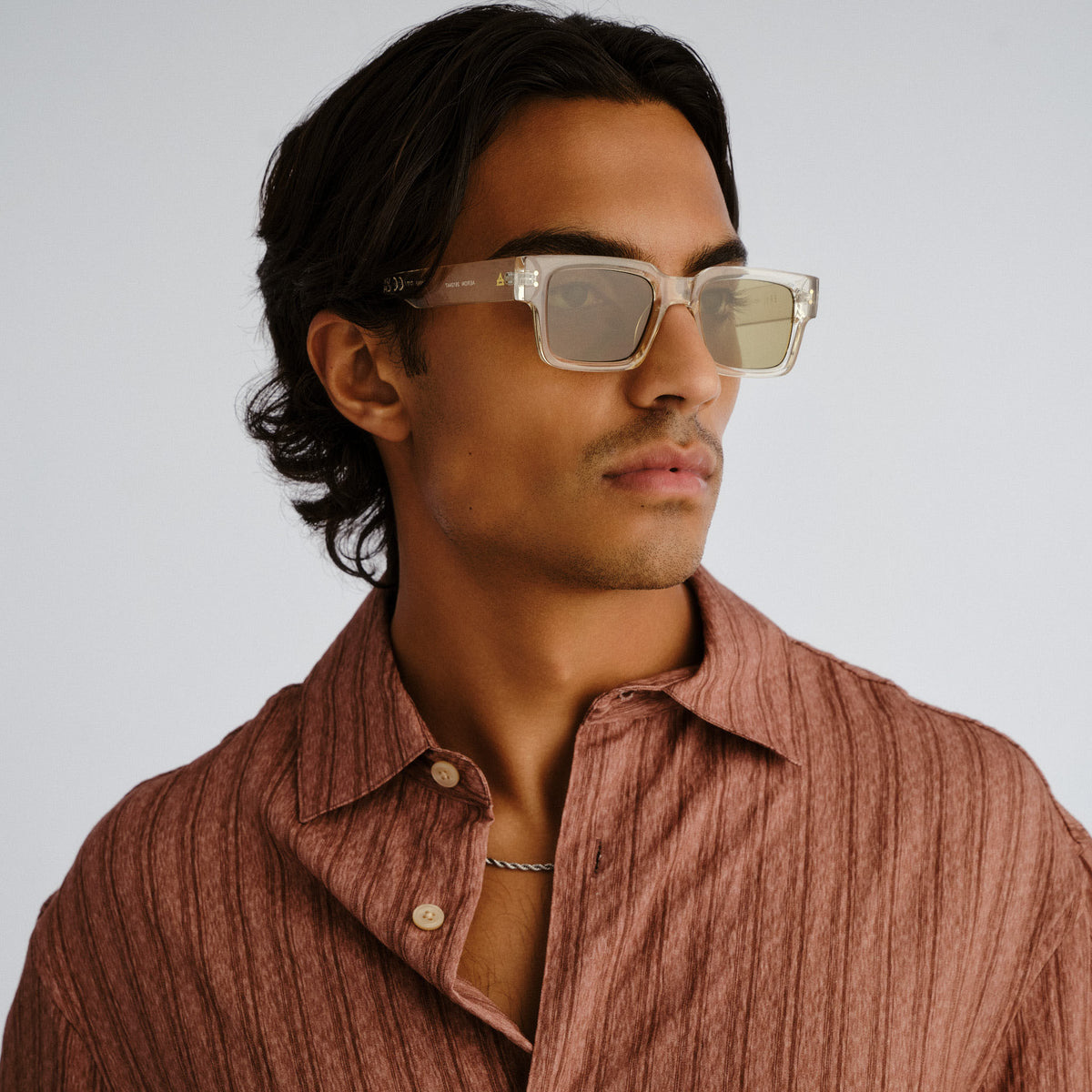 Aeron Sand Uni-Sex Rectangle Sunglasses | Aire