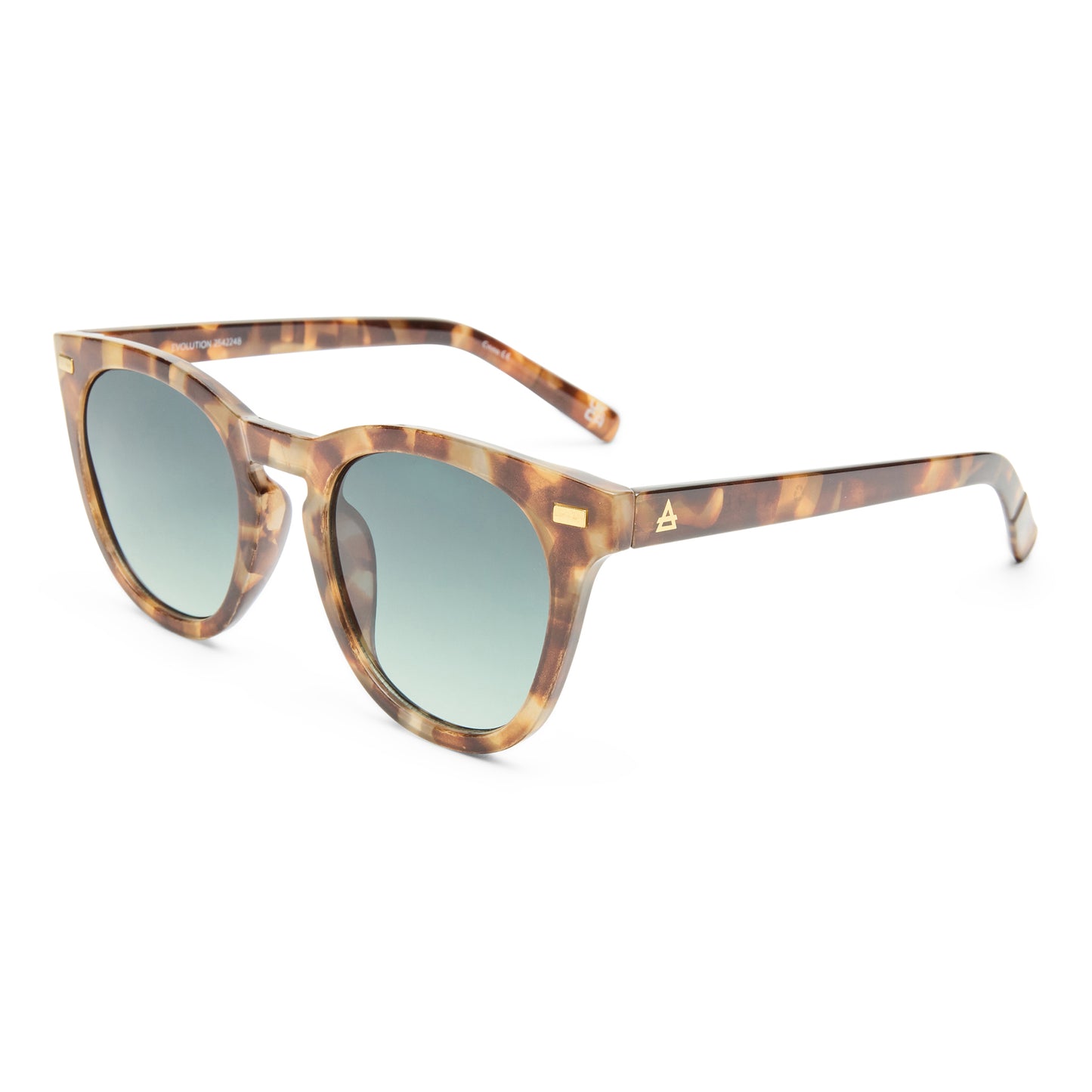 Evolution Dark Tort Female Round Sunglasses | Aire