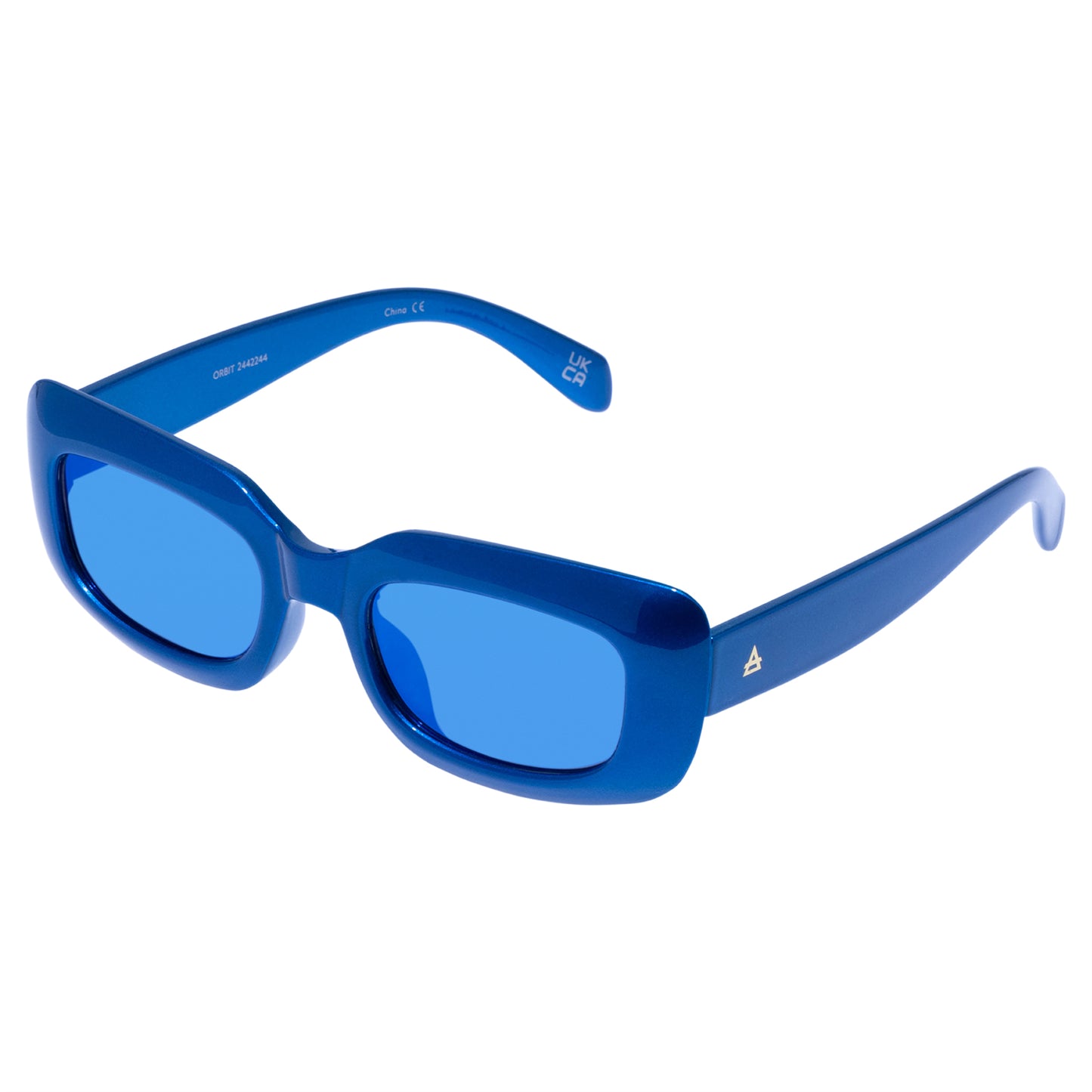 Orbit Pearl Cobalt Uni-Sex Rectangle Sunglasses | Aire