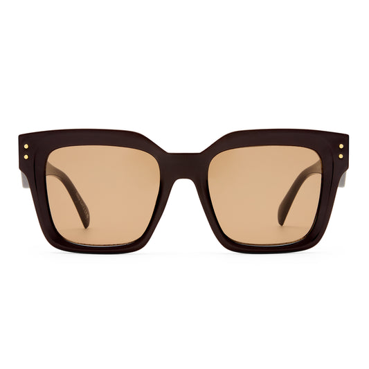 Magnitude Chocolate Female Square Sunglasses | Aire