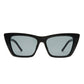 Solstice Black Female Cat-Eye Sunglasses | Aire