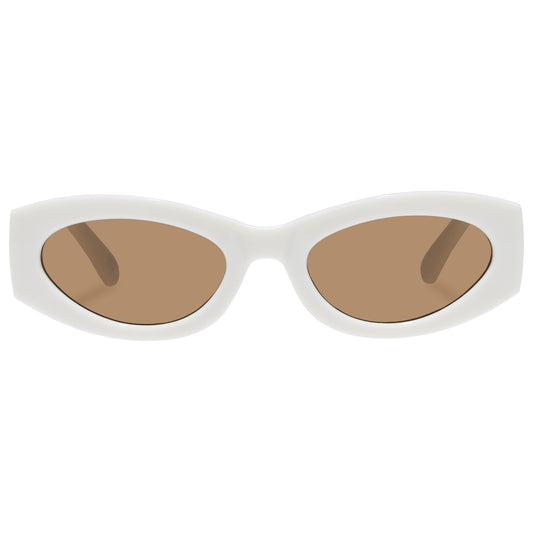 Taurus Ivory Uni-Sex Oval Sunglasses | Aire